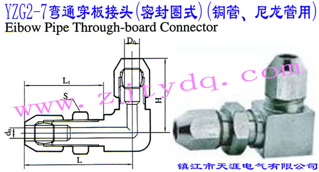 YZG2-7��ͨ������^(�ܷ�Ȧʽ)(�~������������)Elbow Pipe Through-board Connector